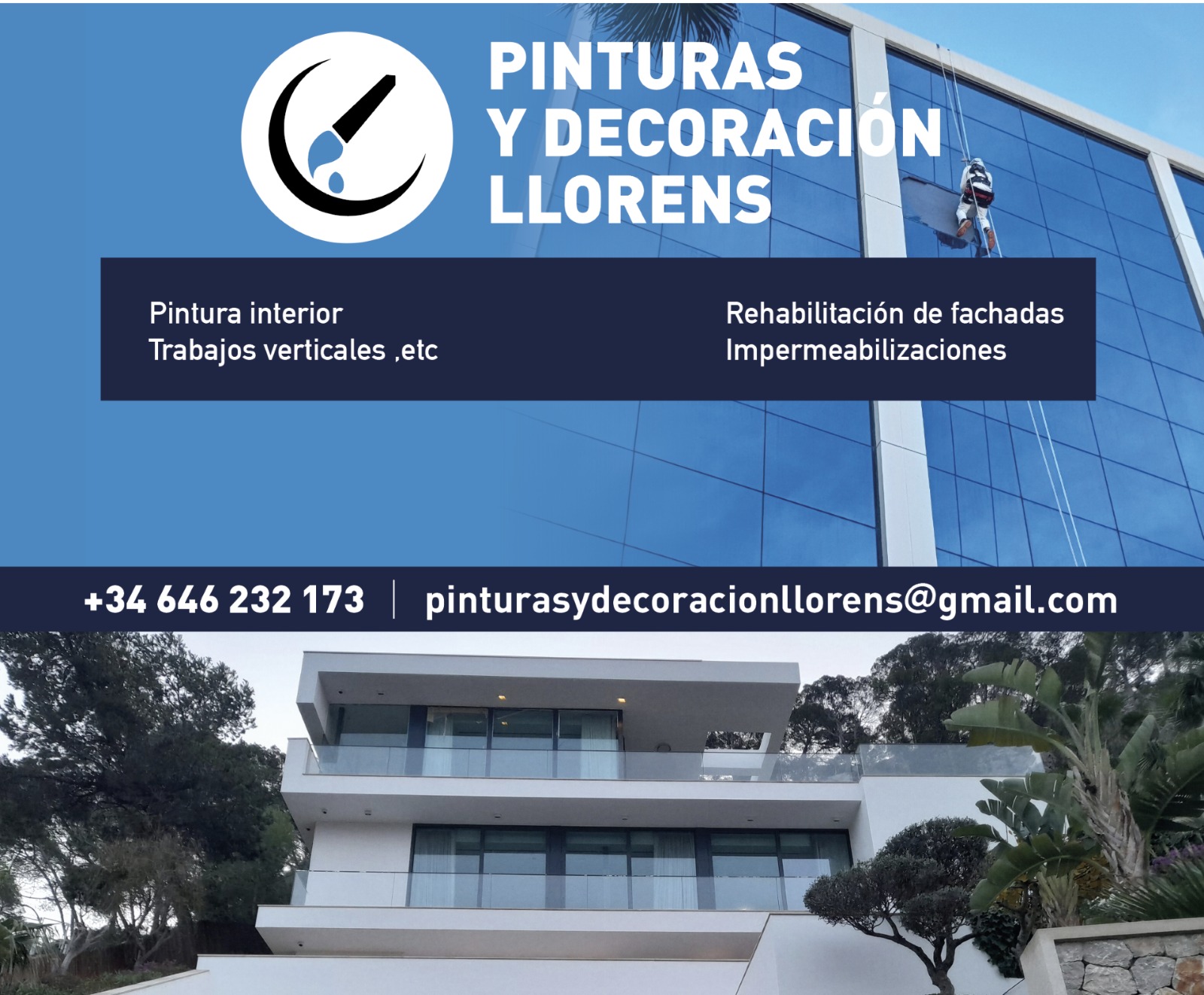 Pintura interior profesional en una vivienda de Santa Eugènia, Mallorca