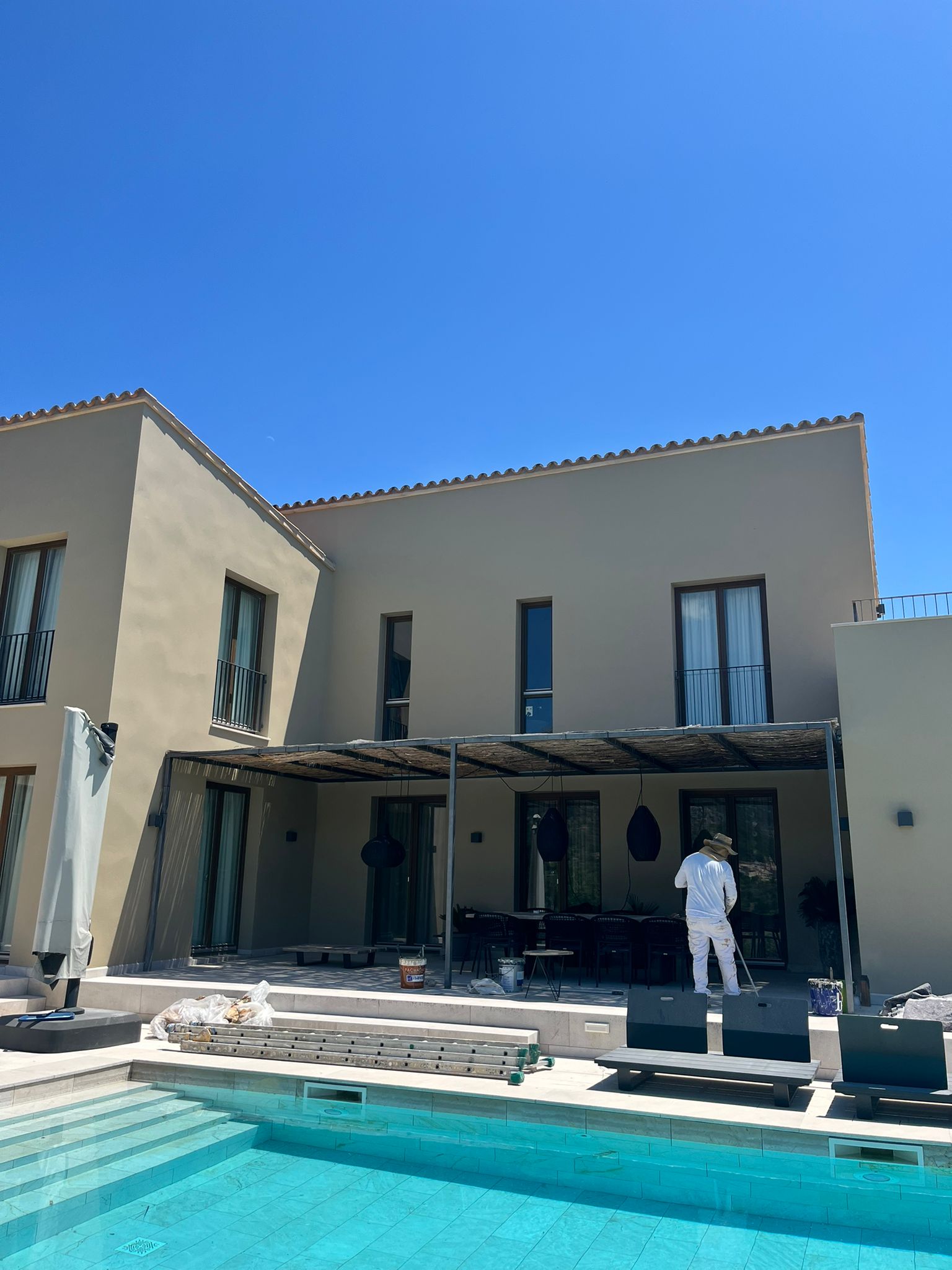 Rehabilitacion y pintura de fachada en Selva, Mallorca