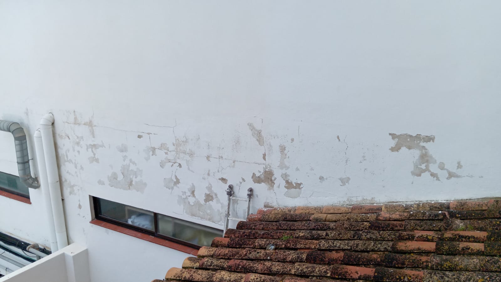 Pintores profesionales de Pinturas Llorens trabajando en una vivienda en Artà, Mallorca